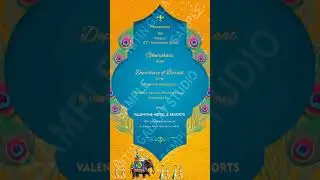 WHATSAPP VERTICAL WEDDING INVITATION | SAVE THE DATE | NITIN GALAXY STUDIOS