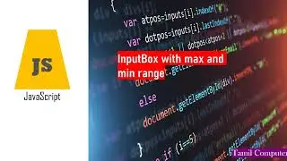 JavaScript Tutorial in Tamil for Beginner | Creating an Input Box with Min and Max Range Validation