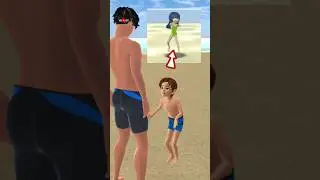 Yuta lied to father and mother, Mio drowned on the beach😭 #sakuraschoolsimulator #shorts #sakura