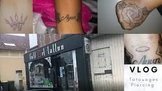 Vlog | Mon premier tatouage! + 3 tatouages et 1 piercing !