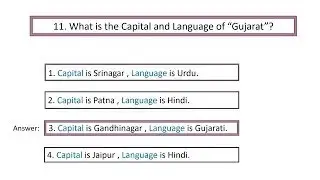 Quiz 29 States capital and their Language.