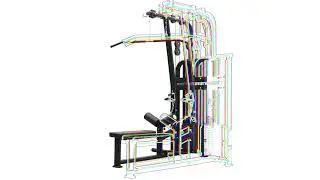 Lat Pulldown / Low Row Dual Professionnel Mod&egrave;le Neuf