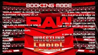 Booking RAW In Wrestling Empire!