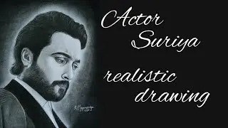 Actor Suriya😊 Realistic Drawing 😊 Moganas art gallery 🥰