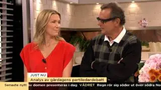 Analys av dramatiken i g&aring;rdagens partiledardebatt - Nyhetsmorgon (TV4)