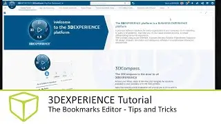 3DEXPERIENCE Tutorial - The Bookmarks Editor