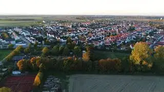 Village Aerial View - Royalty Free Stock Footage