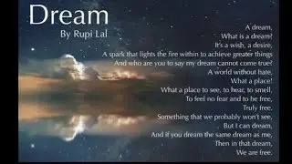 Dream a poem by Rupi Lal