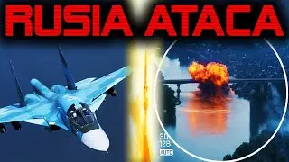 🔴 ATAQUE DEVASTADOR 🔴 BOMBARDEROS RUSOS IMPACTAN PUENTE ESTRAT&Eacute;GICO SOBRE EL DNIEPER 🔴