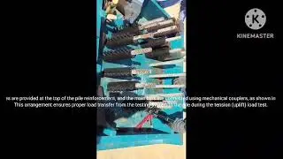 Mechanical Coupler fixing in reinforcement bar for anchor plat fixing. Tension load test 