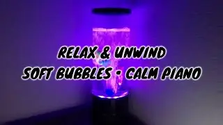 Glowing Fish Bubble Lamp 🌊 | Relaxing Bubbles & Soft Piano for Stress Relief