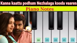 Kanna Kaattu Podhum | Piano Notes | D.Imman.