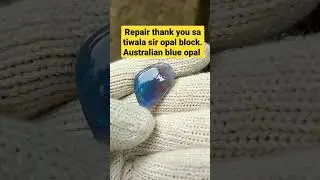Australian purple blue opal repair.. remove all scratch and polish In to mirror polish 😊 @shortclips