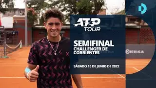 Román Burruchaga VS Francisco Comesaña - Semifinal - Challenger de Corrientes - #TENISenDEPORTV