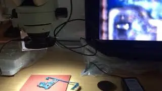 Double-Arm Boom Stand Trinocular Stereo Zoom Microscope : Final View