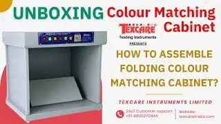 How to assemble Folding Colour Matching Cabinet, Shade Matching Cabinet, Portable Colour Matching