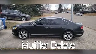 How to Delete your Muffler on 2014 Vw Passat TDI!