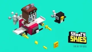 Shooty Skies in Voxel Art