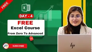 Day 4 Free Excel Class 🔥 | Learn Excel from Basic to Advanced #excel #excelcourse #learnexcel
