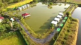 Lovely lake hotel in Thailand by my drone