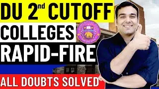 DU 2nd Cutoff Admissions🔥| Which Course + College is Best