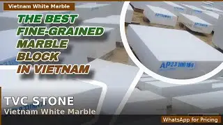The Best Fine-Grained White Marble in Vietnam || 400 tons in April, 2023