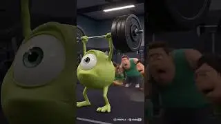 Everyone Ran After THIS Happened 😱😂 #funnyshorts #pixarparody #mikewazowski