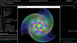 Python Graphics Animation turtle video🐢//Coding Lovers Field//🧿#new #tranding #python_coding_video
