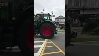 Grand Falls Potato Festival Parade, Cool Tractors and line of vehicles