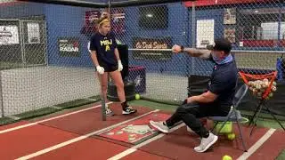 Lucy Hahn 2022 Hitting with Coach Chris Ulrey