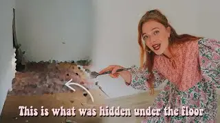 Let's find out what's hiding under the plastic floor