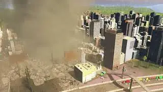 Tornado completely destroys city - Cities skylines