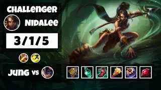 Nidalee vs Rumble KOREAN Challenger JUNGLE (3/1/5) - v11.18