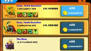 Getting Ceus&rsquo; last upgrade in clicker heroes! The maw soon! #clickerheroes 