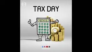 Calculator With Money Calendar With The Word Tax Day illustration | Tax Payment Day Marked Calendar