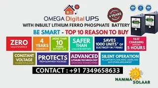 1kw Omega Digital Ups UNBOXING II NAMMA SOLAAR Bangalore