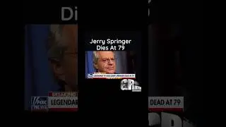 Jerry Springer Dies At 79. #jerryspringer #talkshow #tvshow #host #death #jerry #news