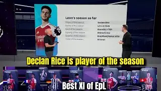 Declan Rice Is Player of the Season So Far! 🔥 Best Premier League XI