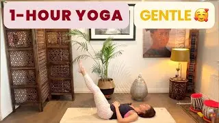 60-Min Gentle Yoga for Headaches, Migraines & Fatigue | Mindful Hatha Yoga | Gentle Pranayama