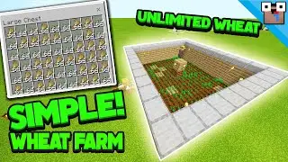 SUPER EASY 1.16+ Auto Wheat Farm Tutorial!! (MCPE/Xbox/PS4/Switch/Windows10)