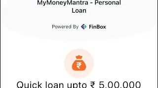 Apply MyMoneyMantra Personal Loan How to apply  Finbox  loans #tech7n #short #ytshorts 2023