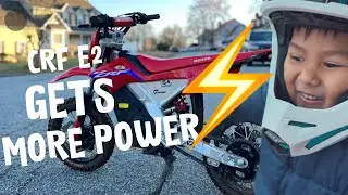 Making the Honda CRF E2 faster