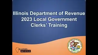 2023 Local Government Clerks' Training - Local Tax Allocation Division