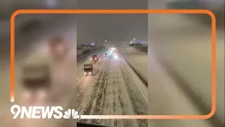 Trucks plow heaving snow on highways in Minnesota