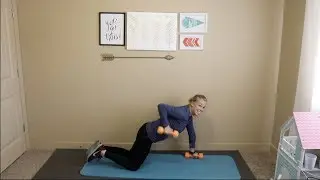 Postnatal Workout #3:  Arms and Abs with Burst of Cardio (Dumbbells)