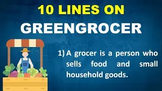 10 Lines on Greengrocer in English | Few Lines on Greengrocer