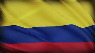 Colombia Flag Waving | Colombia Flag Background Video