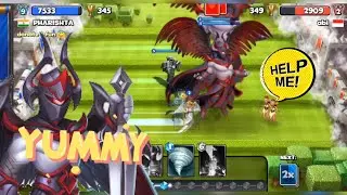 TROLLING CASTLE 1 NOOB WITH # VERY GIANT DARK ANGEL : WHY THESE GUYS ARE DWARF # CASTLE CRUSH GAME