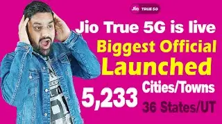 Jio True 5G Official Launched Details in New 5233 Cities | Jio True 5G New Launched | Official 5G |