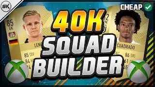 BEST OVERPOWERED 40K TEAM EVER!!! 40,000 COINS FIFA 18 SQUAD BUILDER